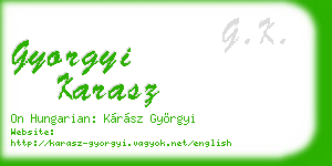 gyorgyi karasz business card